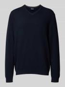 Pullover van kasjmier met V-hals