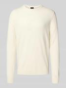Regular fit kasjmier pullover met ronde hals