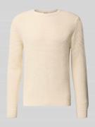 Gebreide pullover met structuurmotief