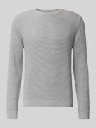 Gebreide pullover met structuurmotief