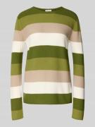 Regular fit gebreide pullover van een mix van katoen en viscose