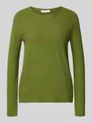 Regular fit gebreide pullover van een mix van katoen en viscose
