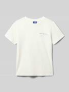 Regular fit T-shirt van puur katoen