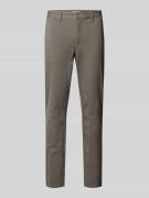 Slim fit chino van viscosemix, model 'MARK'