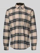 Slim fit flanellen overhemd van puur katoen, model 'BETSOM'