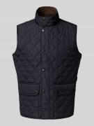 Regular fit bodywarmer met drukknopen, model 'LOWERDALE GILET'
