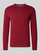 Regular fit gebreide pullover van zuiver katoen