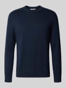 Regular fit gebreide pullover van katoen