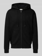 Regular fit sweatjack van katoenmix