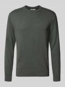 Regular fit gebreide pullover van katoen