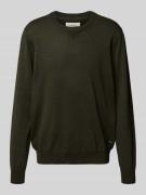 Gebreide pullover met ronde hals, model 'Bruton'