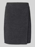 Uitlopende minirok van katoenmix met wol, model 'DARLAA'