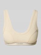 Beha met elastische band met logo en brede bandjes