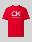 T-shirt met labelprint