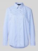 Regular fit overhemdblouse met verlengde achterkant