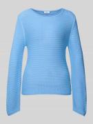 Regular fit gebreide pullover van katoenmix