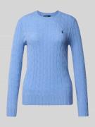 Gebreide pullover van een mix van wol en kasjmier, model 'JULIANNA'
