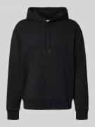 Hoodie met labelstitching