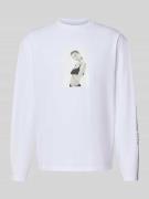 Shirt met lange mouwen en motiefprint