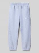 Regular fit sweatpants met logostitching