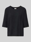 Gebreide pullover met 3/4-mouwen