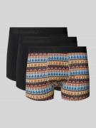 Boxershort met band met label in een set van 3 stuks