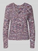 Gebreide pullover met V-hals, model 'DIRMA'
