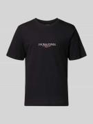 T-shirt met labelprint, model 'BILLYBURG'