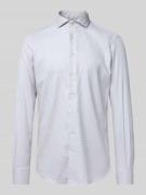 Slim fit zakelijk overhemd met haaikraag, model 'Cutaway'