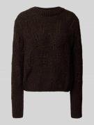 Gebreide pullover met alpaca en ronde hals