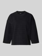 Sweatshirt met structuurmotief, model 'Tashina'
