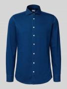 Slim fit zakelijk overhemd met kentkraag, model 'Spread'