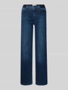 Wide leg jeans met elastische band, model ''LARA SPORTY'