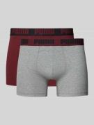 Boxershort met elastische logo in band in een set van 2 stuks