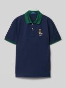 Regular fit poloshirt met labelstitching