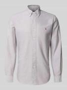 Regular fit vrijetijdsoverhemd met logostitching, model 'Cub'