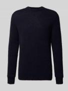 Gebreide pullover met linnen, model 'ALPINE'