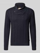 Gebreide pullover met opstaande kraag