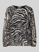 Blouseshirt met plissévouwen, model 'Al44bii'