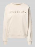 Sweatshirt met statementstitching, model 'SOUL STUDIO'