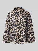 Relaxed fit sweatshirt met luipaardprint