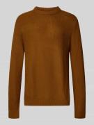 Gebreide pullover met ronde hals, model 'ROY'