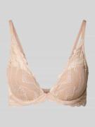 Beha in semi-transparant design met haakjessluiting