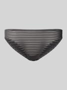 Slip met semi-transparant streepmotief