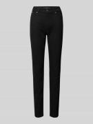 Skinny fit jeans met labeldetail