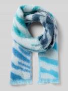 Sjaal met logo-applicatie, model 'Jacquard'