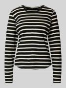 Shirt met lange mouwen van scheerwol met ronde hals