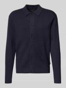 Gebreid jack met kentkraag, model 'MILANO'