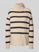 Regular fit gebreide pullover van pure wol