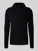 Regular fit hoodie met wol en mohair